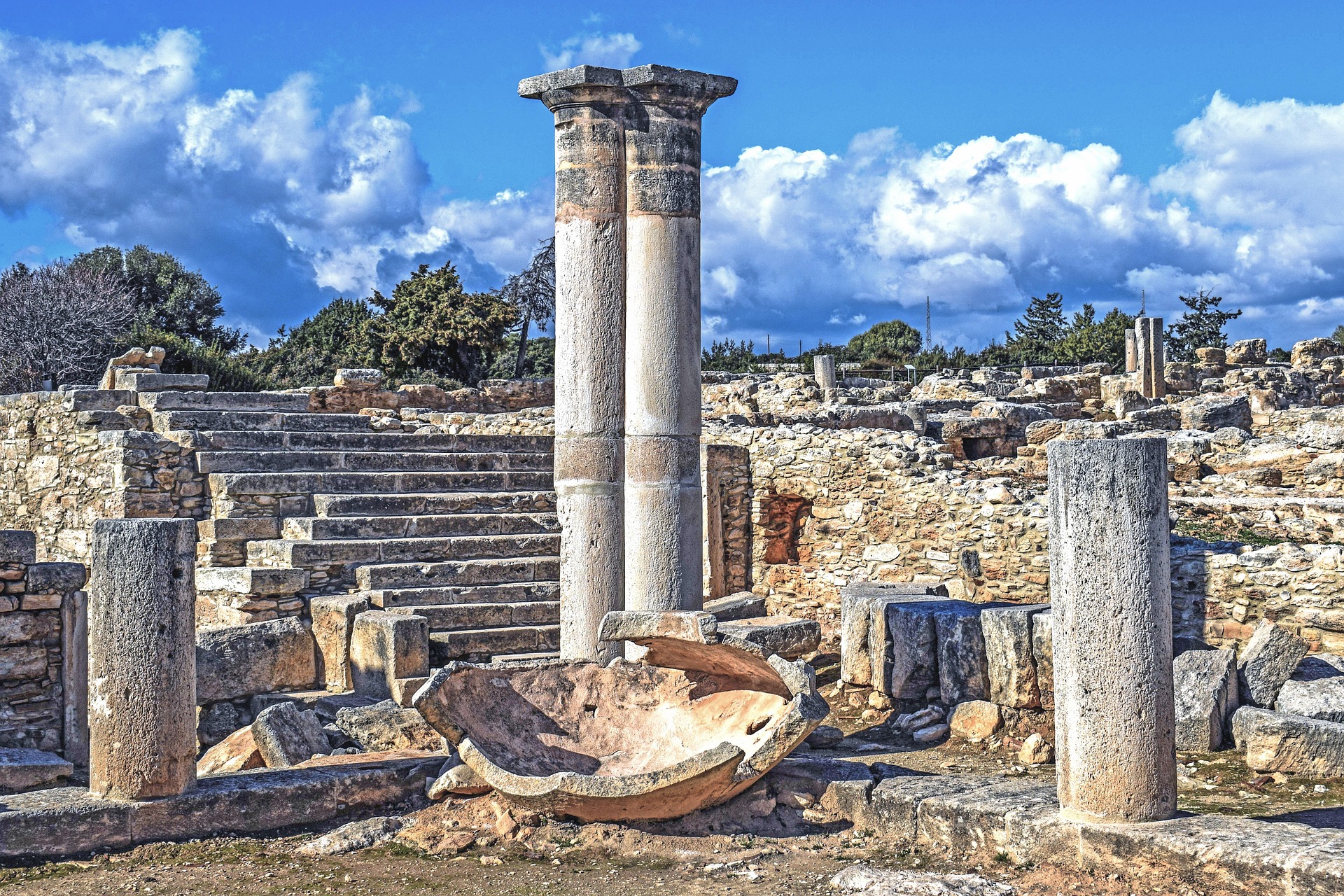 Kourion and Kolossi Castle in Cyprus